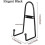 4 Pack Wall Mount Plate , Medium Wall Easel Holder Plate Hanger Vertical Plate Stand Holders Wine R 3