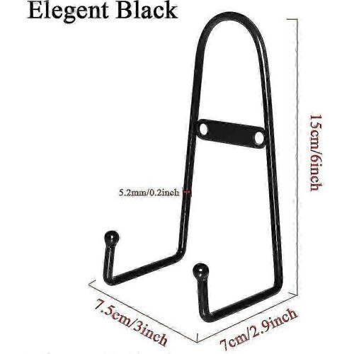 4 Pack Wall Mount Plate , Medium Wall Easel Holder Plate Hanger Vertical Plate Stand Holders Wine R 2