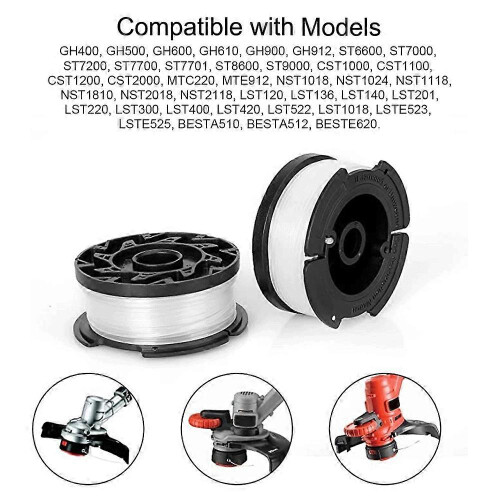 4 Pcs Line String Trimmer Multifunctional Autofeed Weed Grass Trimmer Replacement Spool compatible with -100-3Z 1