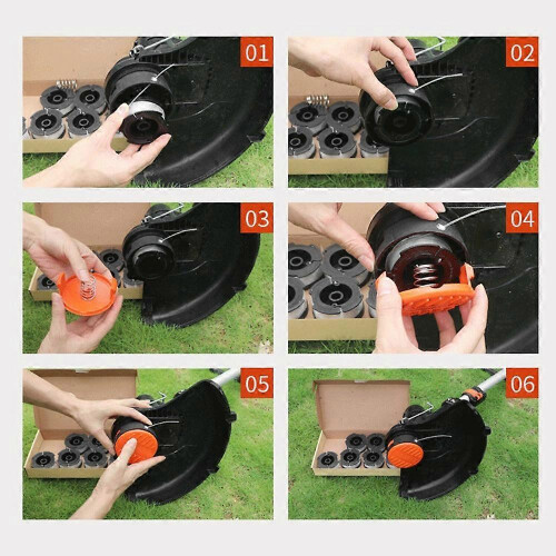 4 Pcs Line String Trimmer Multifunctional Autofeed Weed Grass Trimmer Replacement Spool compatible with -100-3Z 2