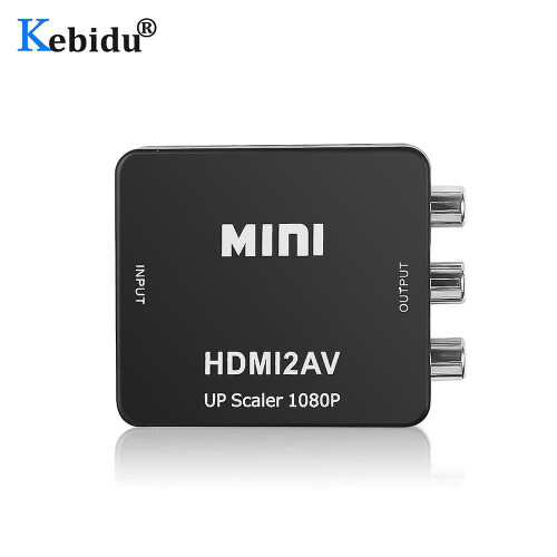 Μετατροπέας βίντεο HDMI σε RCA AV/CVBS, Mini HDMI2AV, συμβατός με PS3 VCR, DVD, PALMTSC PC 2