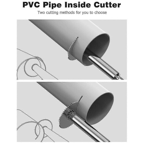 Inside Pipe Cutter, 1/4 Inch Hex PVC Plumbing Inside Cutter Internal Plastic Pipe Cutter Set (32mm 1