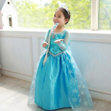 Meisjes Frozen Koningin Elsa Prinsessenjurk Cosplay Kostuum Kerstfeest Verkleedpartij