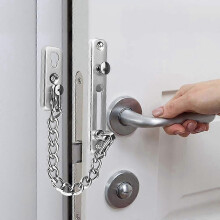 Corrente antifurto para porta, trava de corrente em aço inoxidável, corrente de segurança para porta de quarto - XinHan (novo)