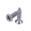 100x Stainless Steel Flat Head Phillips Self-Tapping Screw 12x3mm Silver 3