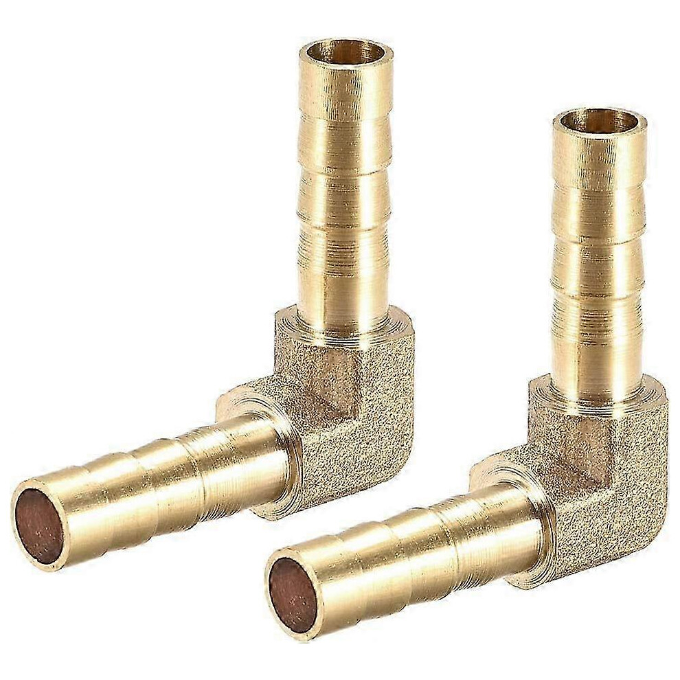 Map 2Pcs 6Mm Barbed Brass Hose Barb Fitting 90 Degree Elbow Tube Coupler 3513128530207