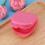 Portable Flip Snap Braces Retainer Storage Box Denture Placement Box (Pink) 2