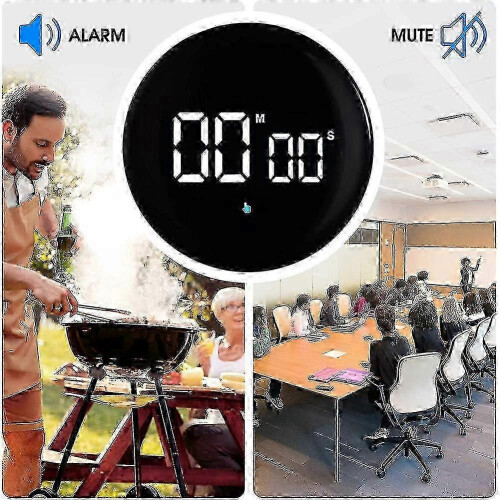 Rechargeable Kitchen ,Magnetic Productivity Timer with LED Display,Digital Classroom Visual Timer ( 1