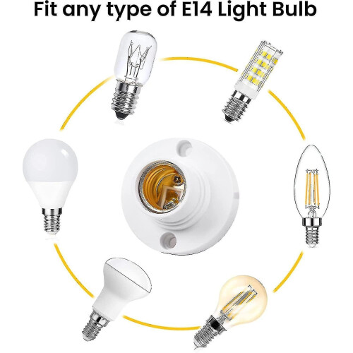 14 Lamp Holder,e14 Edison Screw Light Bulb Holder, Plastic Ceiling Lamp Socket Crday Gift -ych 1
