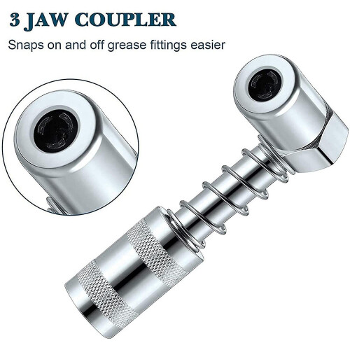 Grease Nozzle Adapter Grease - Accessory Grease Coupler Adapter with Sleeve 3 Grease Tool 1