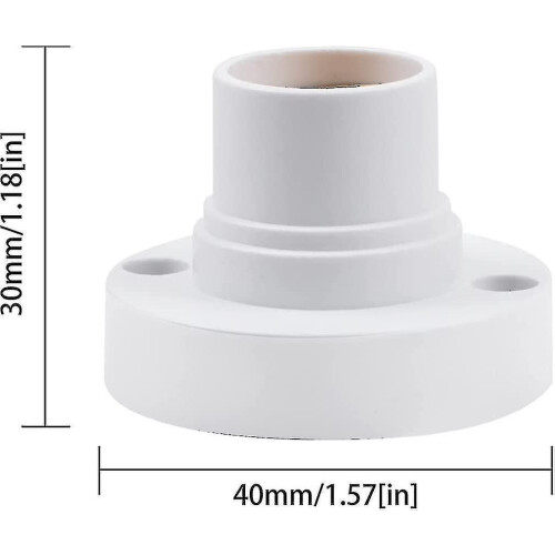 14 Lamp Holder,e14 Edison Screw Light Bulb Holder, Plastic Ceiling Lamp Socket Crday Gift -ych 2