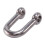 2X M6X38mm Ίσιο D-Shackle, Κοντό, Ανοξείδωτο Ατσάλι AISI 316 3