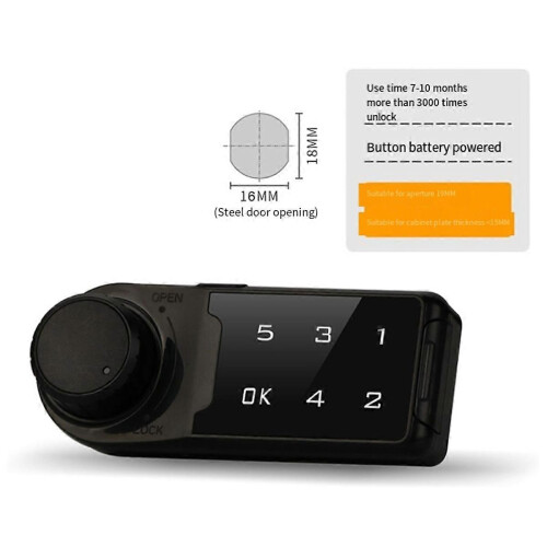 Smart Mini 6 Digit Electric Touch Keypad Password Number Code Cabinet Drawer Mailbox Lock Horizonta 1