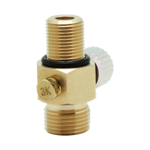 CO2-Tankventil mit Ein/Aus-Gewinde M18x1,5, Ausgangsgewinde W21.8-14 2