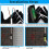 2Pcs Universal Garage Door Opener Switch 41A4166 Lighted Wall Mounted Push Button Black Finish with 3