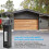 2Pcs Universal Garage Door Opener Switch 41A4166 Lighted Wall Mounted Push Button Black Finish with 4