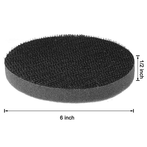 Disco de lixa de 6 polegadas, granulação 3000, 4000, 5000, 7000 e 10000, com almofada de interface, 25 peças para lixamento a seco e a frio. 1