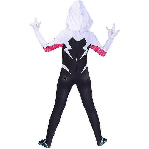 4-10 ετών Παιδικά Κορίτσια Spider Gwen με Μάσκα Cosplay Ολόσωμη Κοστούμια 2
