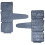 12Pc Grey Garden Fence Edging Cobbled Stone Effect Plastic Lawn Edging Plant Border Decorations Flo 3