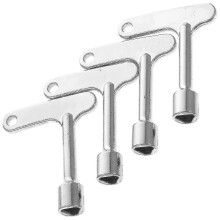 4 piezas Llave de ascensor Llave de servicio de ascensor Bloqueo de panel triangular Llave triangular