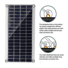 Zonnepaneelset - Flexibel zonnepaneel met monokristallijne PV-module + 20A-controller, compatibel met boot, auto, camper, huis, schuur, acculaden