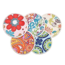 10 discos absorbentes lavables de bambú orgánico para lactancia, protectores de pezones para embarazadas (color aleatorio)
