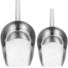 2 Stück Eiswürfelschaufel, Edelstahlschaufel, Getreideschaufel, Allzweck-Haushaltsschaufel