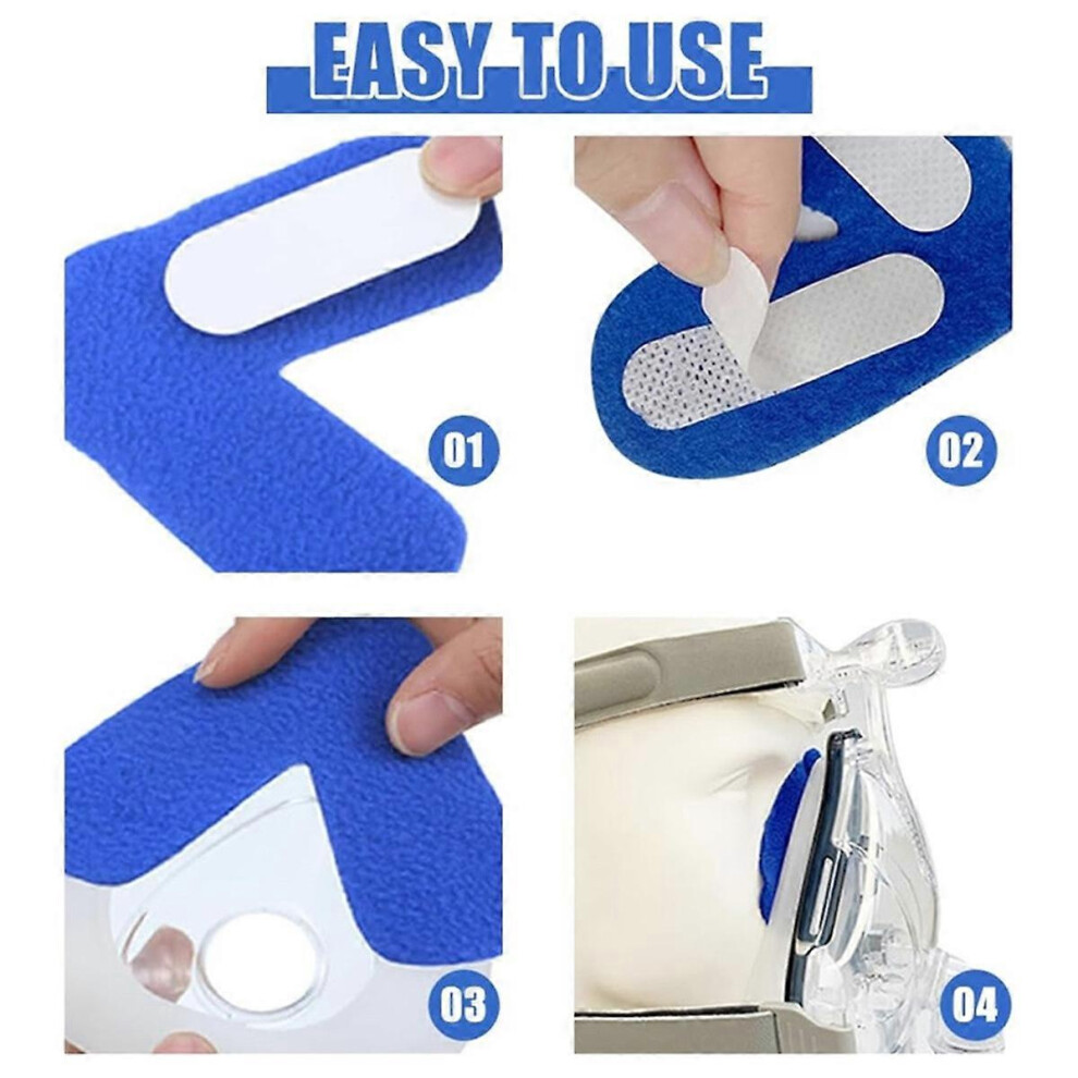 5 Pack Nasal Pad compatible with CPAP Mask CPAP Nose Pad compatible with CPAP Machine Prevent Nose Bridge Soreness Skin Red