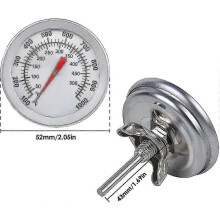 Ofenthermometer aus Edelstahl, max. 500 C/1000 F – Analoganzeige, kompatibel mit Grill, Pizzaofen und Holzofen