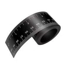 1 unidad de regla magnética flexible de 100 cm con medidas en pulgadas y centímetros.