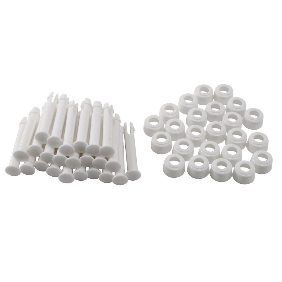 24Pcs Abs Pool Joint Pins, 6Cm/2.36In Cap Set Seals Compatible With Swimming Pool Replacement Parts 28270-28273 3604067401519
