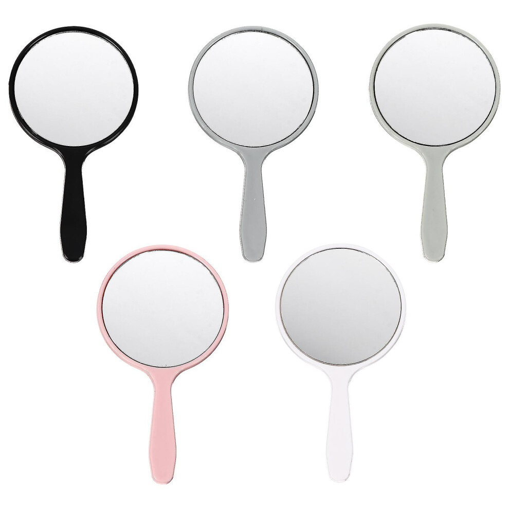 5pcs Travel Handheld Mirrors Portable Cosmetic Mirrors compatible with Travel Trips