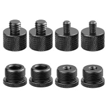 Set di aste per microfono con braccio a stelo, adattatori per filettatura microfono: da 5/8 femmina a 3/8 maschio e da 5/8 femmina a 1/4 maschio