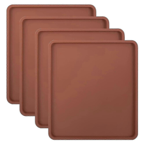 4pcs Silicone Dehydrator Mats With Edge - Silicone Sheets , Nonstick Silicone Tray Liner, High Temp