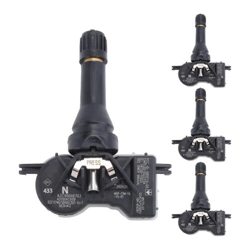 4PCS TPMS Tire Pressure Sensor 407004CB0B compatible with J10 J11 NV200 Leaf Juke Note compatible with Granta
