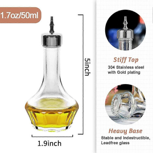 Bitters Bottle Set of 3-Dasher Bottles Top Professional Bar Tool 2