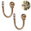 Round Finials Curtain Holdbacks, Decorative Curtain Hooks Wall Mounted 2