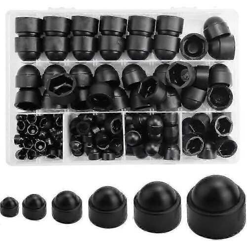 145pcs Bolt Dome Caps Covers,hex Nut Cover,plastic Dome Bolt Nut Protection Caps-b