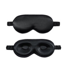 Maschera per dormire in seta di gelso, modello 2025, compatibile con uomo e donna, con contorno occhi 3D.