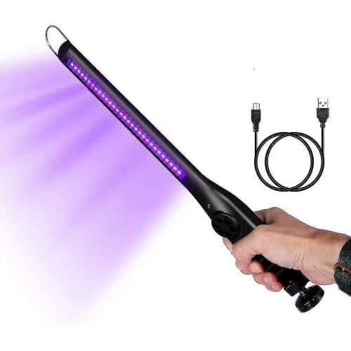 Lampada sterilizzatrice UV con caricatore USB e batteria integrata, portatile e ricaricabile.