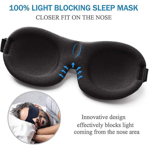 Design que bloqueia completamente a luz, ultramacio e compatível com protetores oculares de seda natural. 2