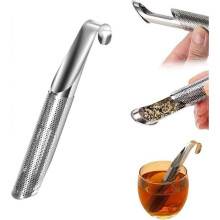 Infusor de té de acero inoxidable, difusor de té con colador de malla y asa con gancho para colgar, compatible con té de hojas sueltas.