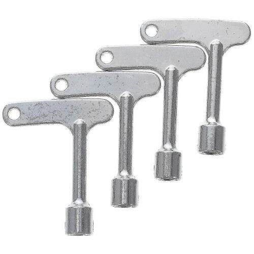 4 piezas Llave de ascensor Llave de servicio de ascensor Bloqueo de panel triangular Llave triangular 1