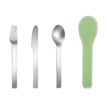 Travel Cutleries with Portable Cutlery Box Stainless Steel Knife compatible withk Spoon Sets