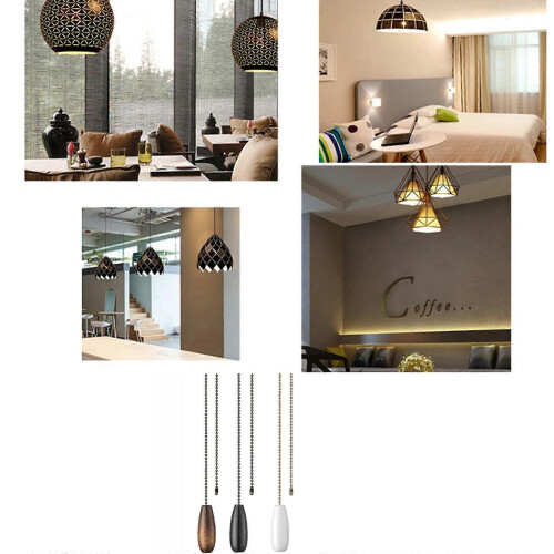 Upgrades Ceiling Fan Pull Chains Fan Cord Extensions set Ceiling Fan Accessory Long Pull Chain Decorative Extenders 1