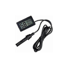 2-in-1 Digital LCD Hygrometer Thermometer with External Probe compatible with Reptile Incubators Aquarium
