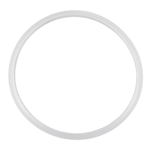 Anel de vedação compatível com panelas de pressão, 22 cm de diâmetro interno, branco.