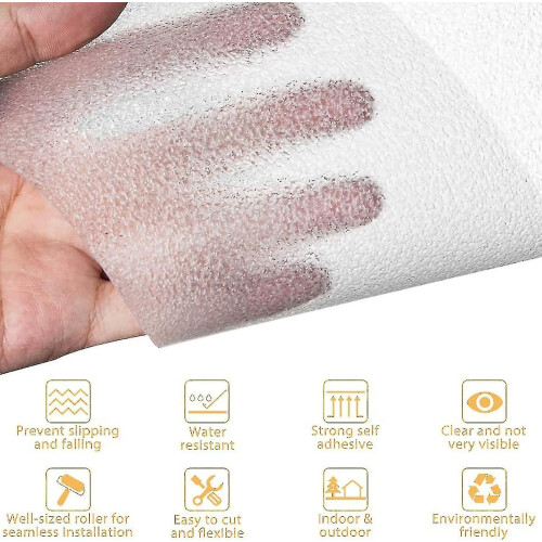 Cinta antideslizante, 2 rollos, transparente, de alta adherencia, autoadhesiva. 1