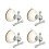 Suction Cup Hooks No Drill Wall Hooks Reusable Tool Strong Hold for Bathroom Kitchen 4 Pack White 1
