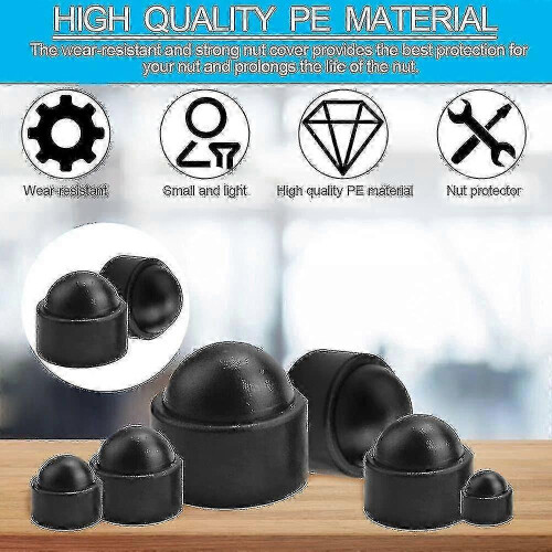 145pcs Bolt Dome Caps Covers,hex Nut Cover,plastic Dome Bolt Nut Protection Caps-b 2